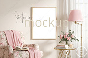 Living room frame mockup PSD JPG PNG, a Mockup by Mockup Shop (Thumbnail 1 of 2)