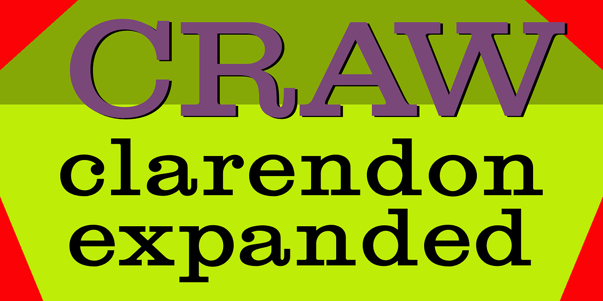 Craw Clarendon, a Slab Serif Font by Wooden Type Fonts (Photo 2 of 2)