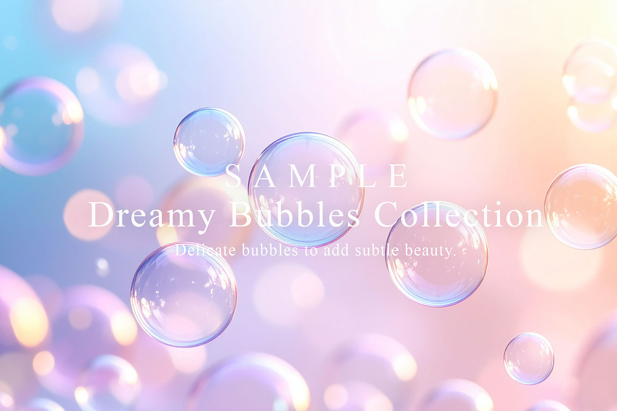 15 Dreamy Bubbles Collection, a Background Graphic by NOMO DESIGN (Photo 5 of 16)
