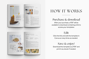 Aesthetic Cookbook Recipe Template