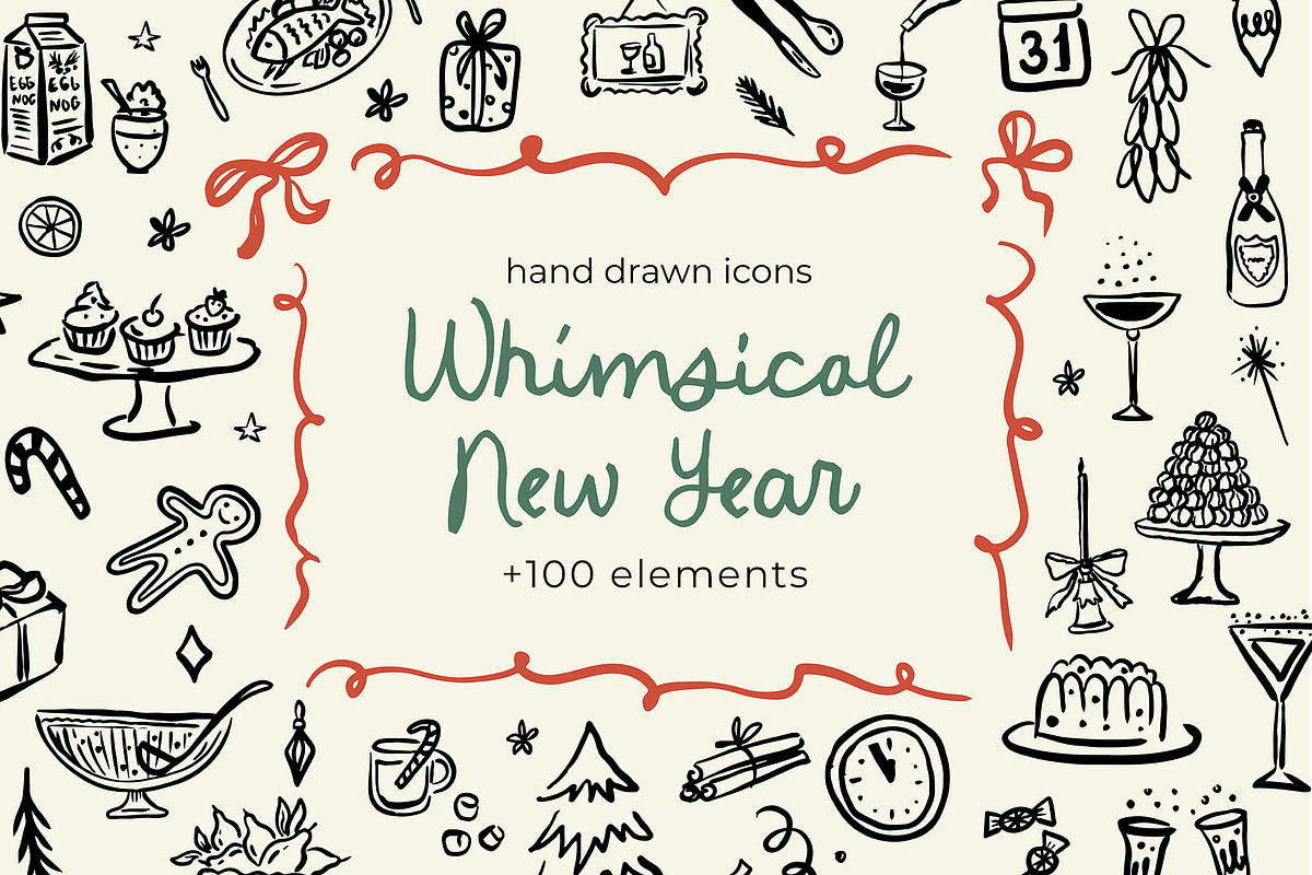 Whimsical Christmas Clipart, an Object Illustration by Teresa Art Store (Photo 1 of 9)