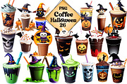 Coffee Halloween Clipart, an Illustration by Wow Magic (Thumbnail 1 of 4)
