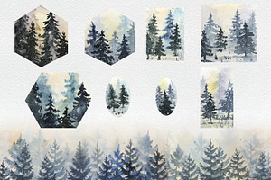 Miniature Landscapes. Watercolor. PN