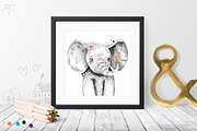 SAFARI BABIES watercolor set, an Animal Illustration by Natali Smolova (Thumbnail 7 of 8)