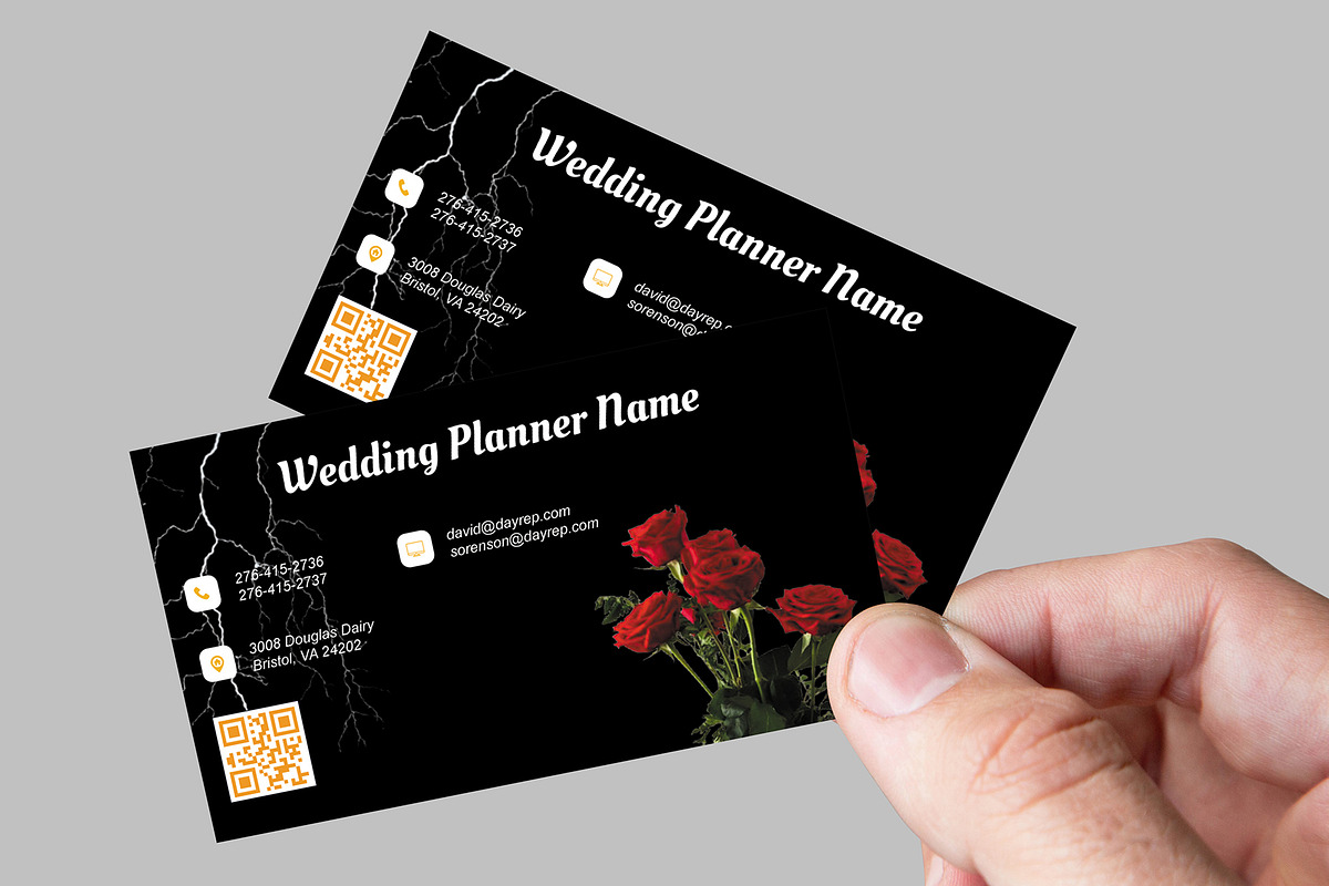 Wedding Planner Business Card PSD preview 3