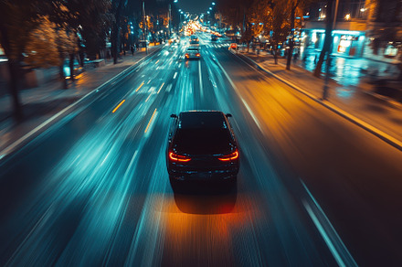 Dynamic hyperlapse of a car driving, a Photo by Iftikhar Alam