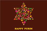 Happy Purim - 3 vector cards, a Decorative Illustration by zoya (Thumbnail 1 of 3)