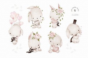 LOVELY BUNNIES Watercolor Set