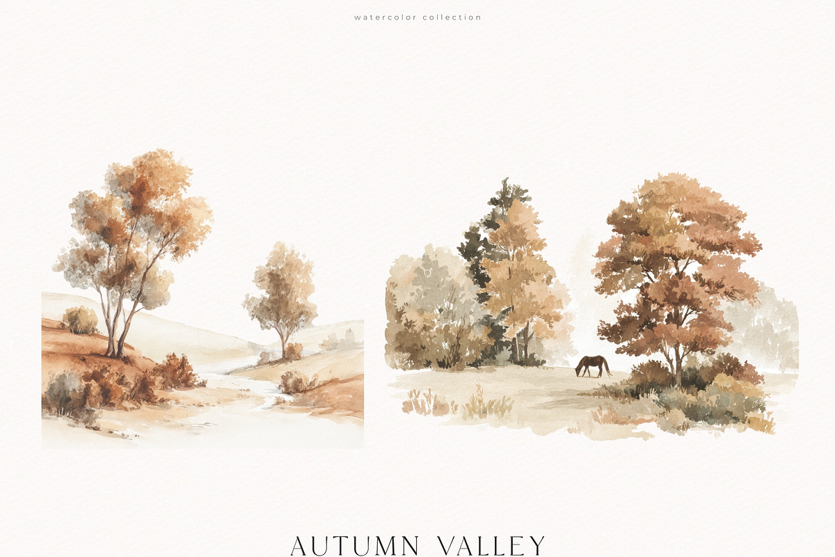 Autumn Valley Collection, a Seasonal Illustration by PeDe Designs (Photo 22 of 34)