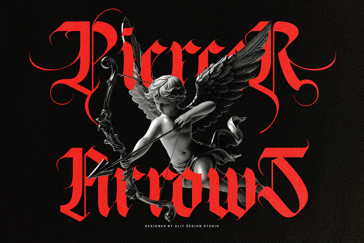 Makhor Metal Blackletter Font, a Blackletter Font by alit design (Photo 7 of 20)
