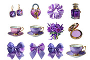 Purple Aesthetic Clipart, an Illustration by DreamArtGraphic (Thumbnail 3 of 4)