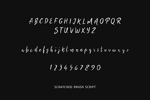 Scratched Brush Script Font