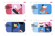 Startups flat vector illustrations, a Templates & Theme by Grivina's shop (Thumbnail 31 of 45)