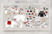 200+ Silent Christmas watercolor set, an Animal Illustration by Tabita's shop (Thumbnail 5 of 17)