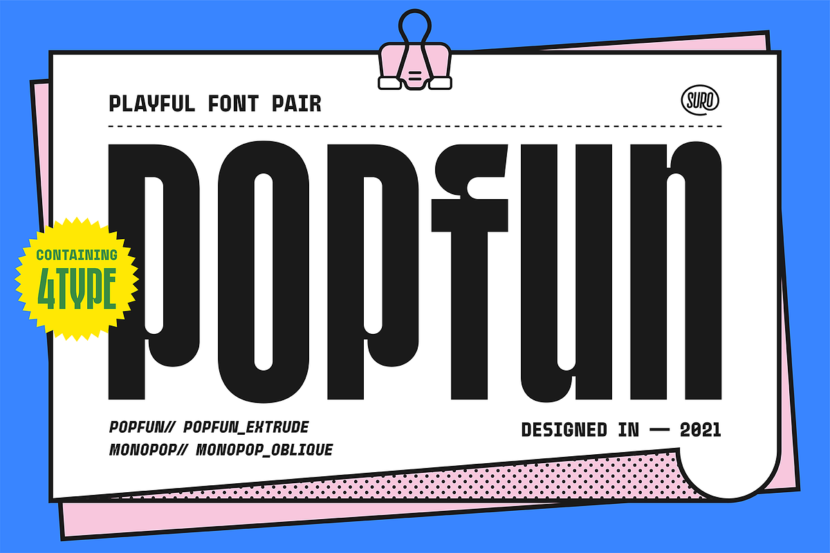 POPFUN - Font Duo, a Font by A.Budianto (Photo 1 of 10)