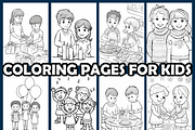 Simple Kids Holiday Coloring Pages, an Animal Illustration by maggiesar (Thumbnail 3 of 4)