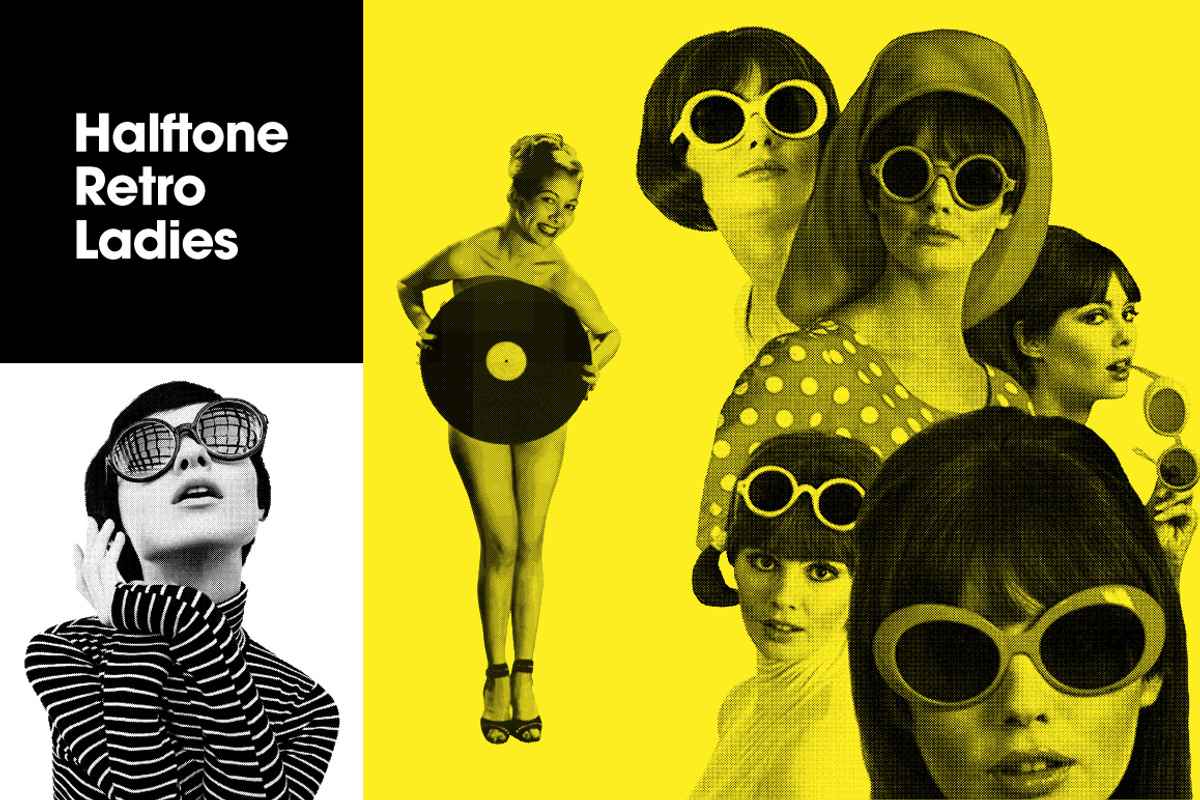 Halftone Retro Ladies, an Object Graphic by Offset (Photo 1 of 13)