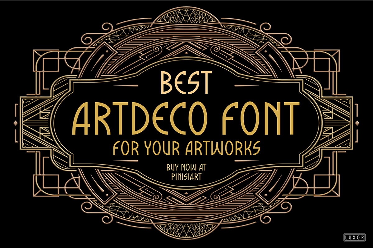 LUXOR, a Font by Pinisi ART (Photo 8 of 10)
