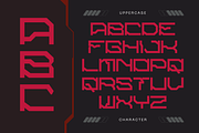 Alpha Cyberpunk - Modern Sci-fi Font, a Sans Serif Font by Nirmana Visual (Thumbnail 3 of 9)