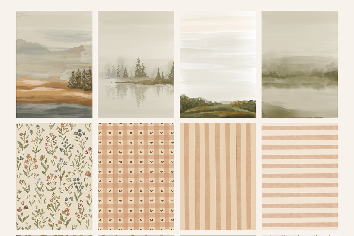 Autumn Fall Earthy Background, a Background Graphic by Cozy pattern shop (Photo 5 of 10)
