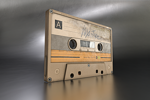 Cassette 3d Model Game Ready