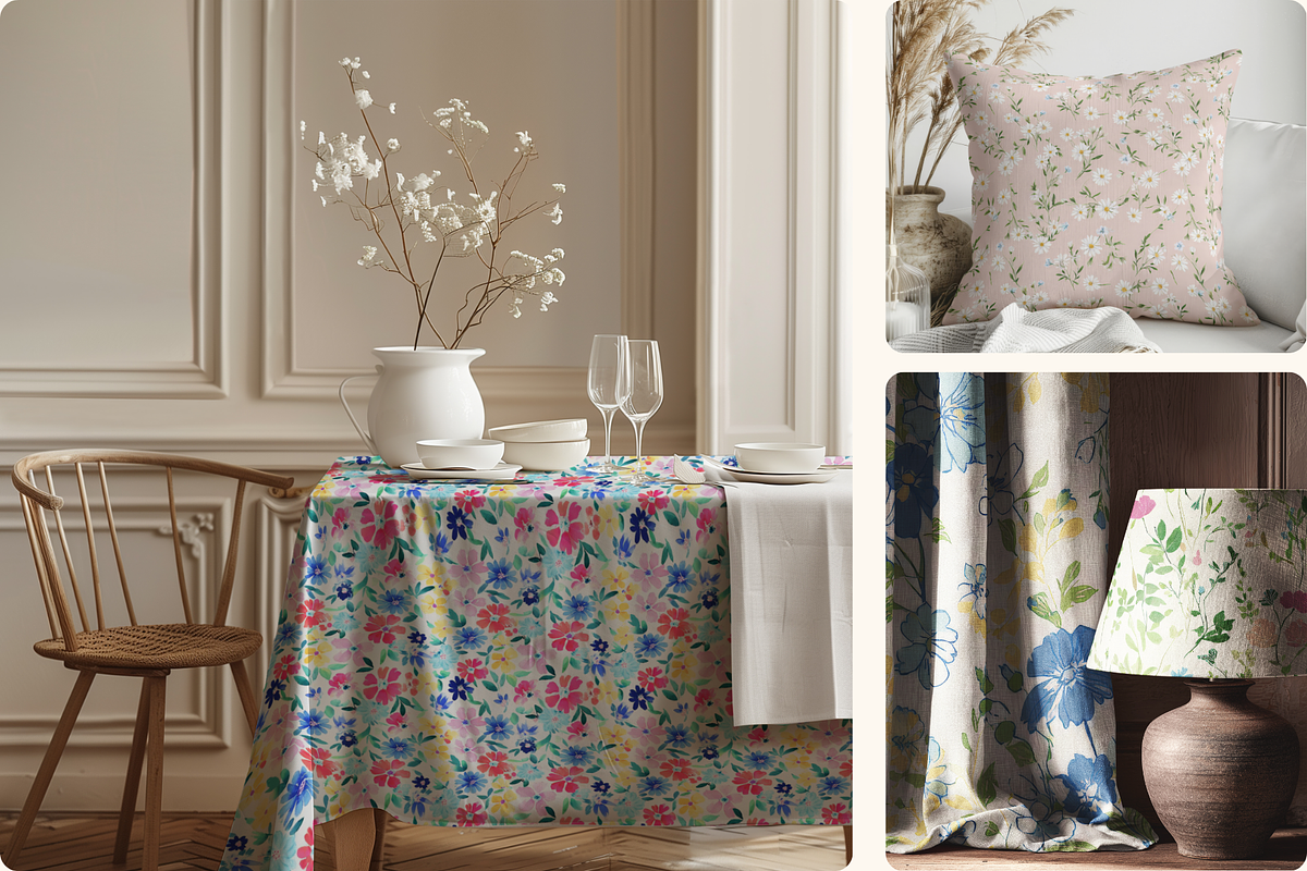 Sunday Picnic Ditsy Floral Patterns, a Pattern Graphic by Ninterints (Photo 7 of 15)