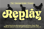 Replay - Sixties Rounded Serif, a Serif Font by Dharmas Foundry (Thumbnail 1 of 15)