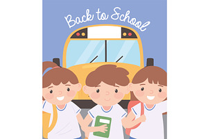 back to school poster, an Education Illustration by studiogstock