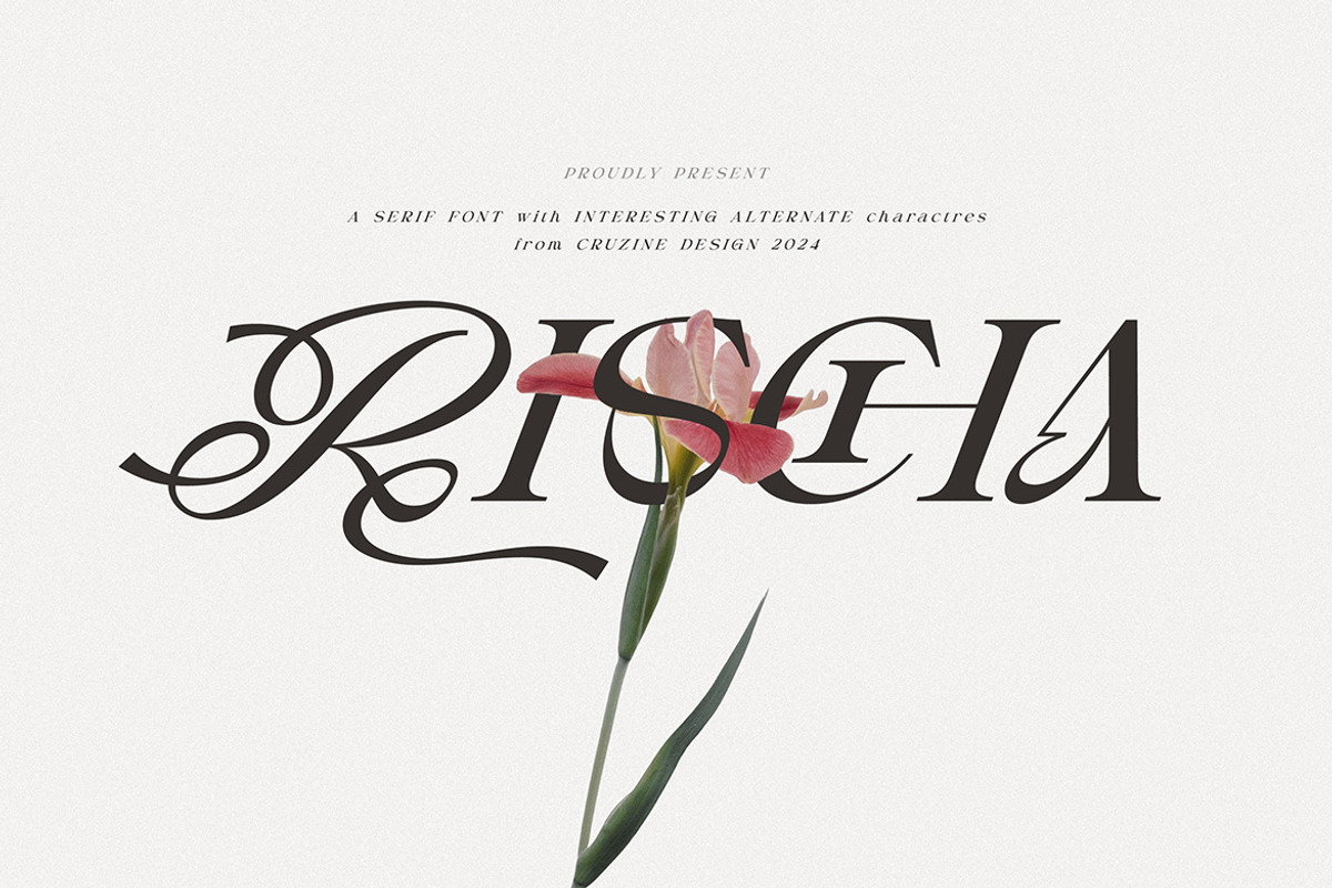 Rischa Unique Luxury Serif, a Serif Font by Cruzine (Photo 2 of 9)