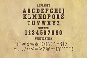 Western Varsity Font - Vintage Style, a Slab Serif Font by KiddoGlyphs Studio (Thumbnail 4 of 5)