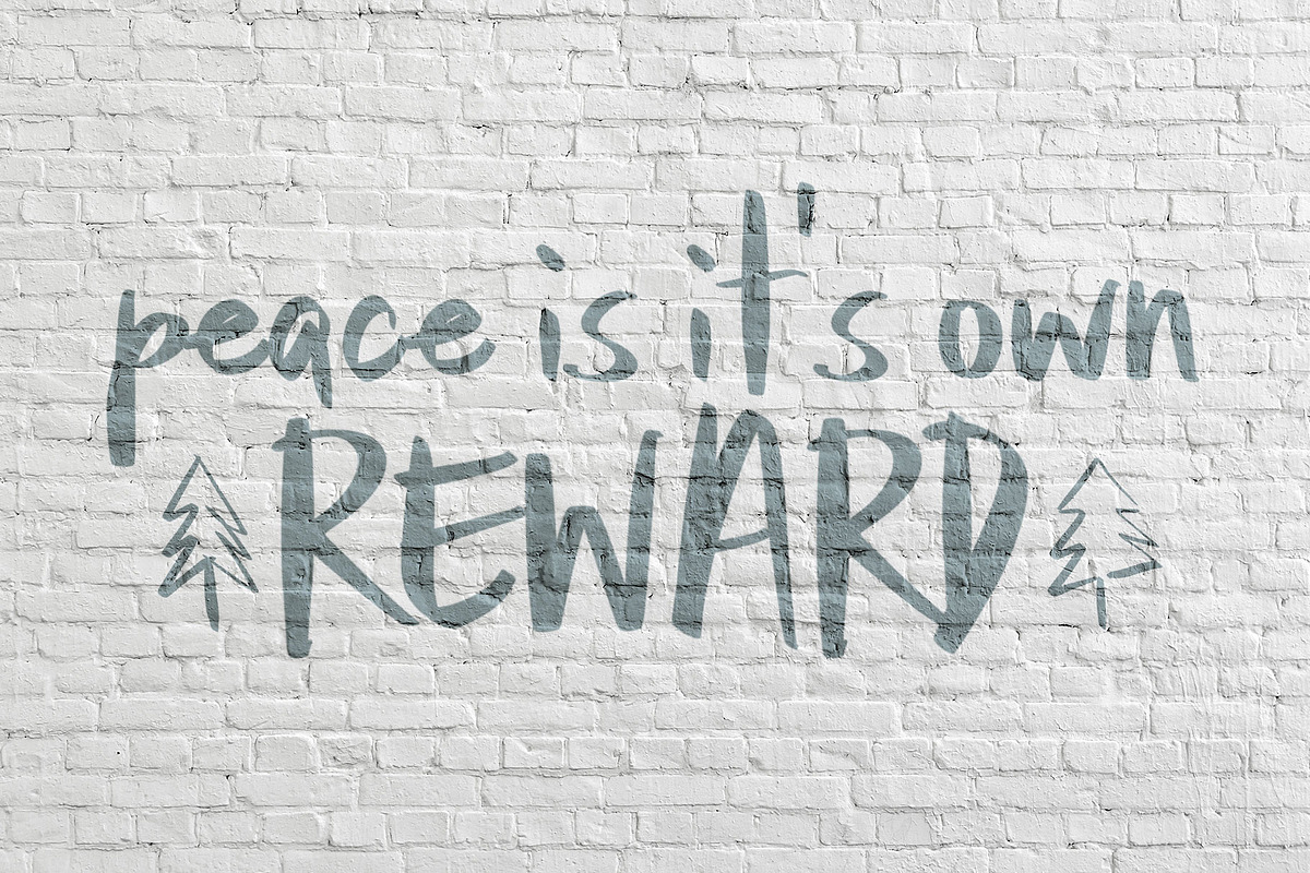 In The Stillness Handwritten font, a Handwritten Font by Jodi Van der Kruik (Photo 4 of 6)