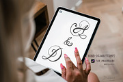 Cursive Letters Procreate Stamps 025, a Brushes & More by Drawberx (Thumbnail 7 of 9)