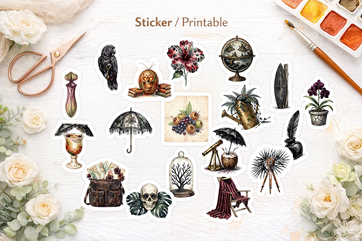 Tropical Goth Sublimation, an Illustration by Artnoy (Photo 5 of 8)