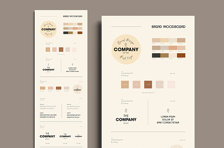 Branding Moodboard Template Design, an UI Kit Template by MightyDesign