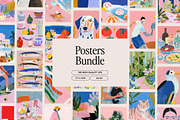100 Modern Prints - Wall Art Bundle, a Background Graphic by Tomasz Ganclerz (Thumbnail 1 of 9)