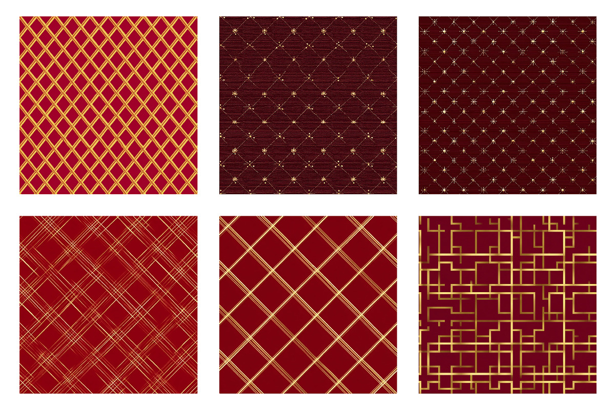 Chinese New Year Seamless Patterns, an Illustration by OK Design (Photo 2 of 3)