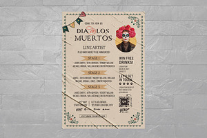 Dia De Los Muertos Flyer Template