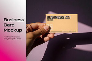 Business Card Mockup, a Product Mockup by Designer Dude