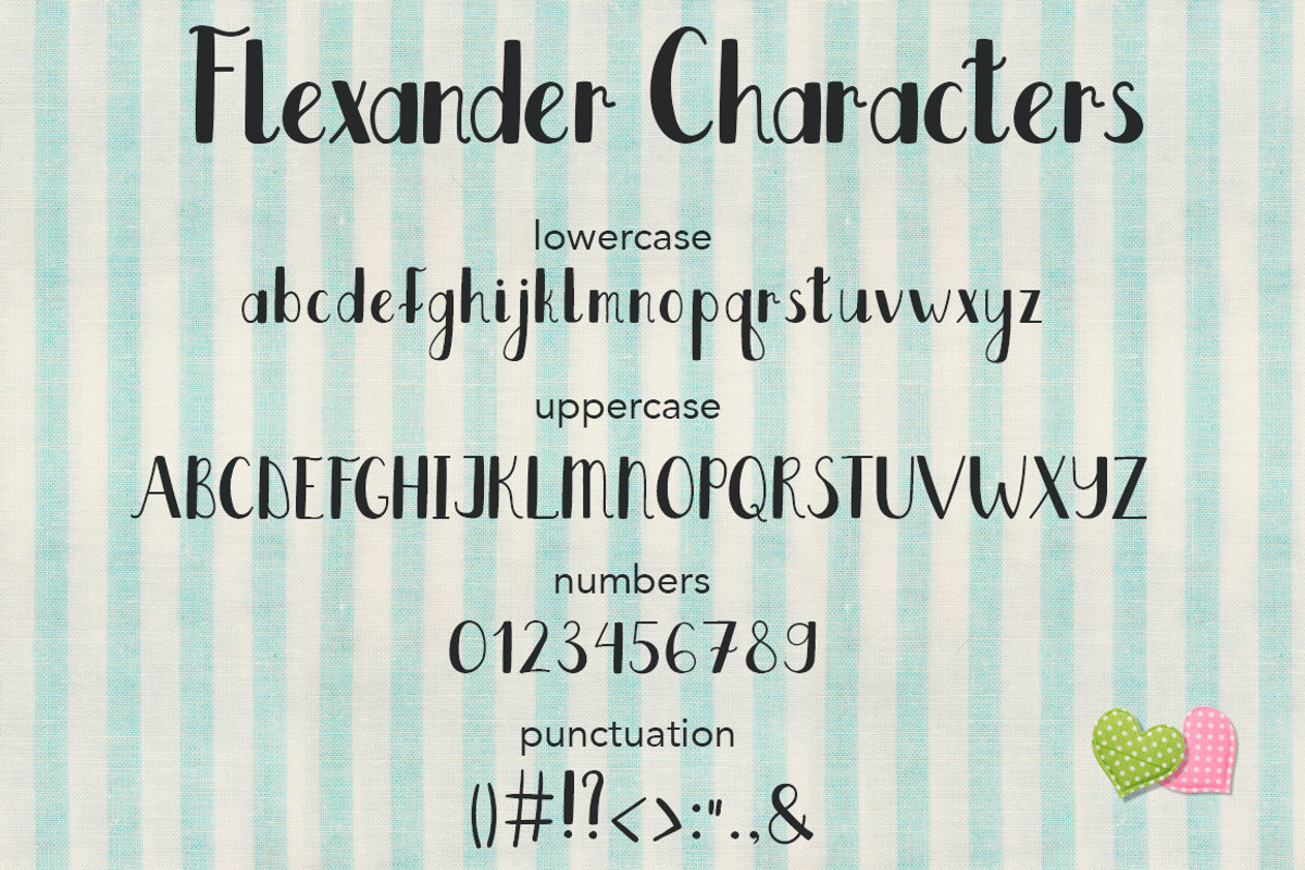 Flexander Font preview 6