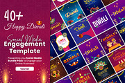Happy Diwali Banner Bundle Pack, a Social Media Template by Creative Hatti (Thumbnail 7 of 7)