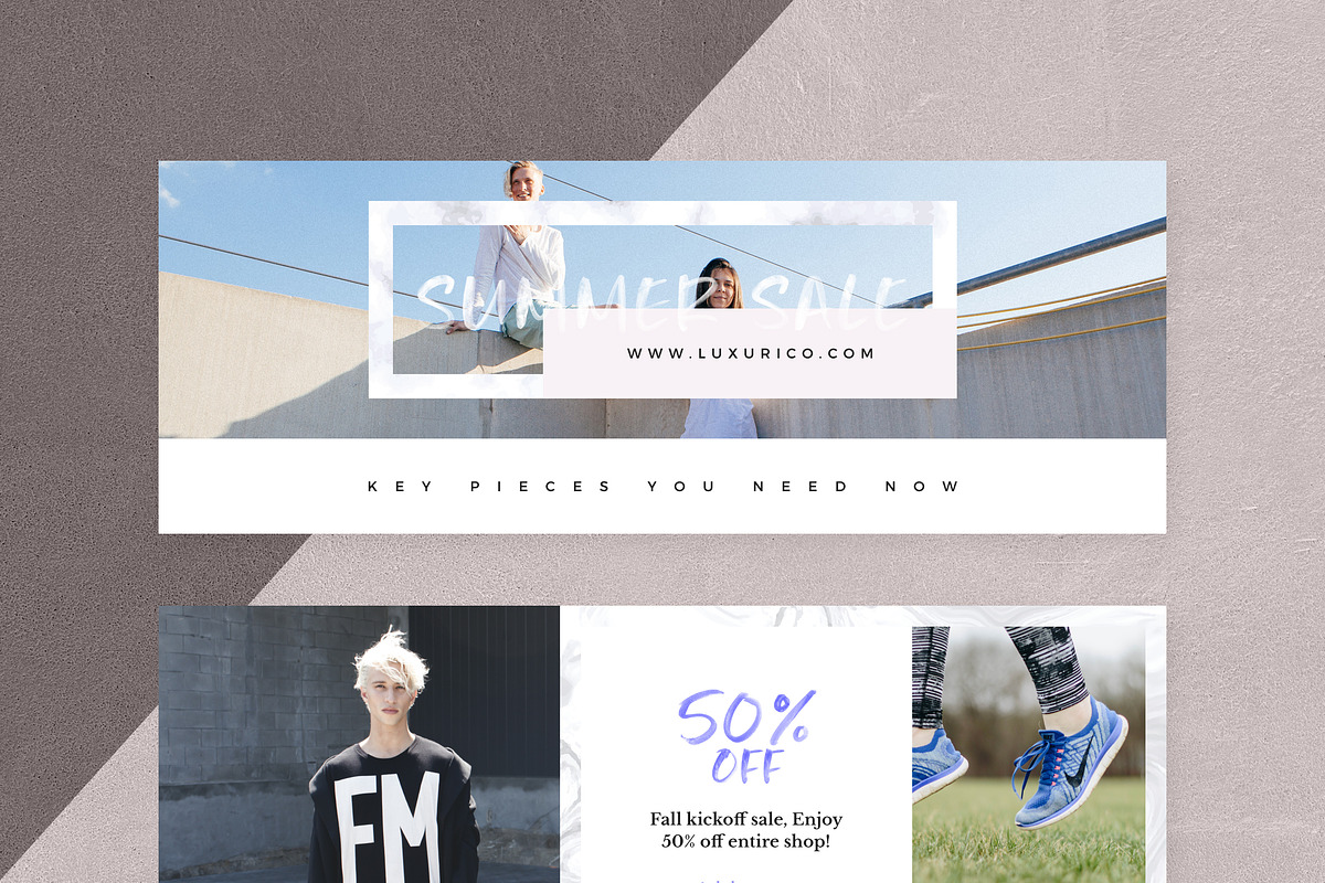 Marble Facebook Cover Pack, a Social Media Template by Crevo Studio (Photo 12 of 16)
