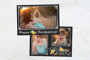 Thanksgiving Card Chalk Frames