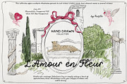 L’Amour en Fleur - Line Art Pack, an Object Graphic by Purple (Thumbnail 1 of 10)