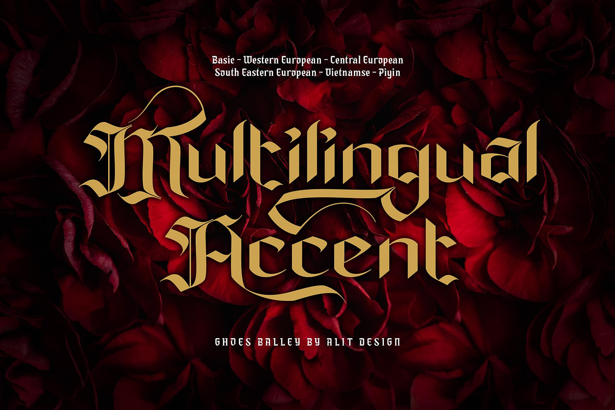 Ghoes Balley Typeface, a Blackletter Font by alit design (Photo 13 of 15)