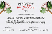 Reception to Follow, a Script Font by Lone Star Lettering (Thumbnail 12 of 13)