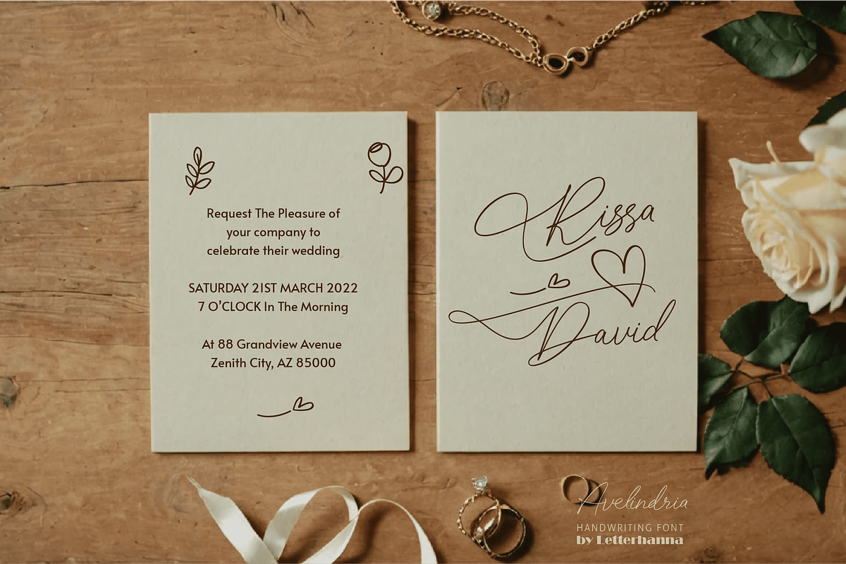 Avelindria Font, a Handwritten Font by Letterhanna Studio (Photo 7 of 19)