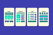 Ecommerce Mobile App Wireframe, a Wireframe Template by MightyDesign (Thumbnail 3 of 7)