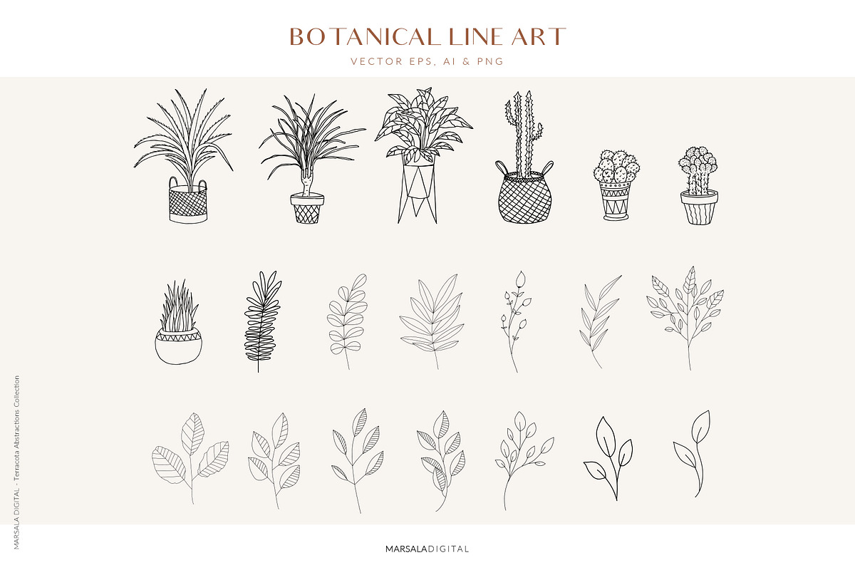 Abstract Graphic Collection Line Art, a Decorative Illustration by Kaya Fonts (Photo 9 of 14)