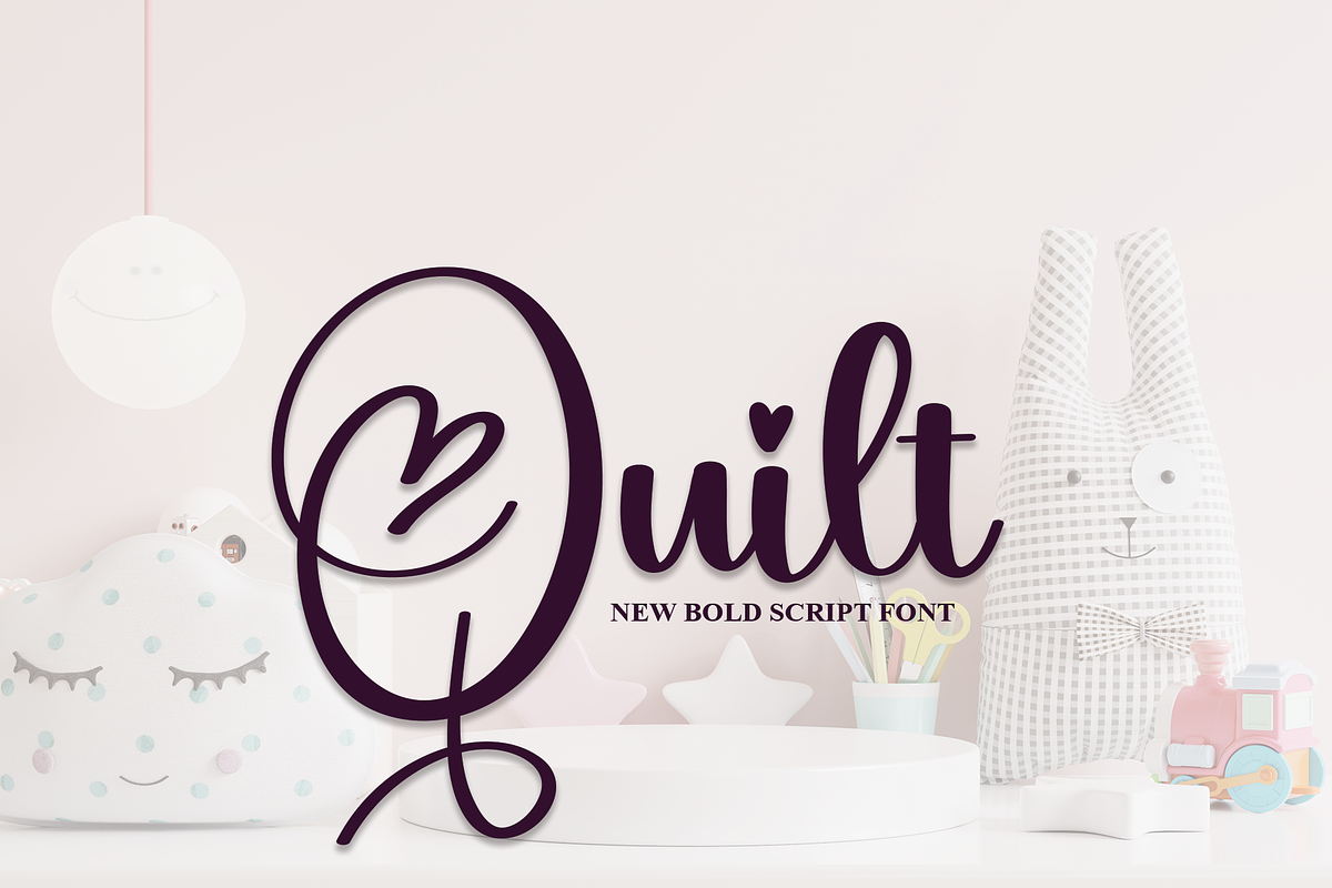 Quilt | Script Font, a Script Font by Scratchones (Photo 1 of 8)
