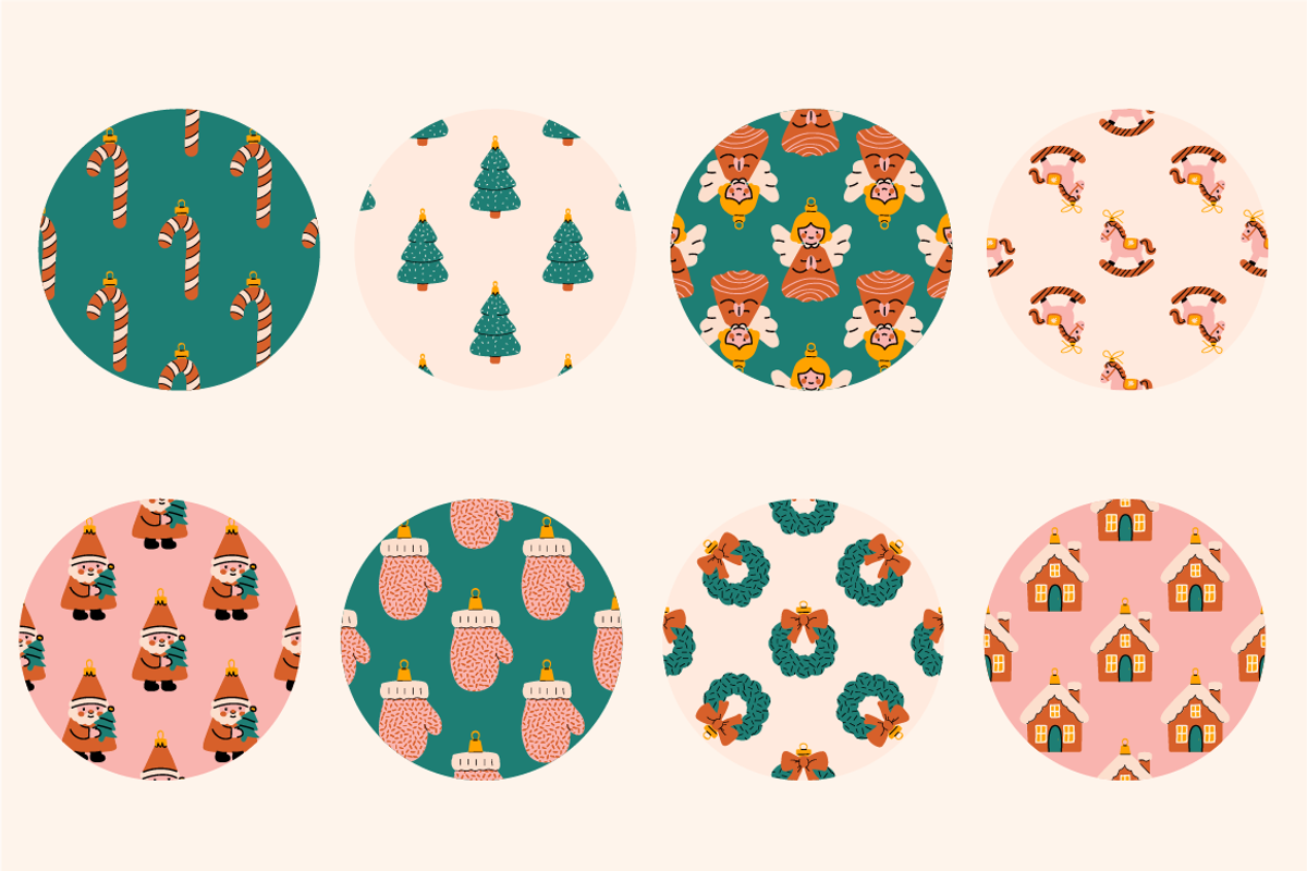 140 Cozy Retro Christmas Clipart, a Seasonal Illustration by Zeukaa (Photo 18 of 21)